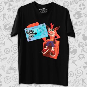 تیشرت Crash Bandicoot طرح Crash Kart Meli