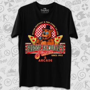 تیشرت FNAF طرح Freddy Fazbear's Pizza Arcade
