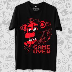 تیشرت FNAF طرح Game Over Red Freddy