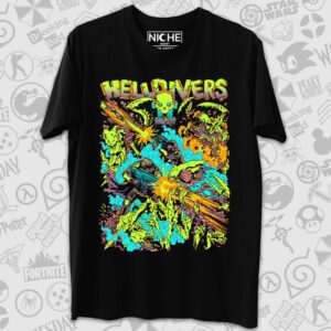 تیشرت Helldivers طرح Bug Killing