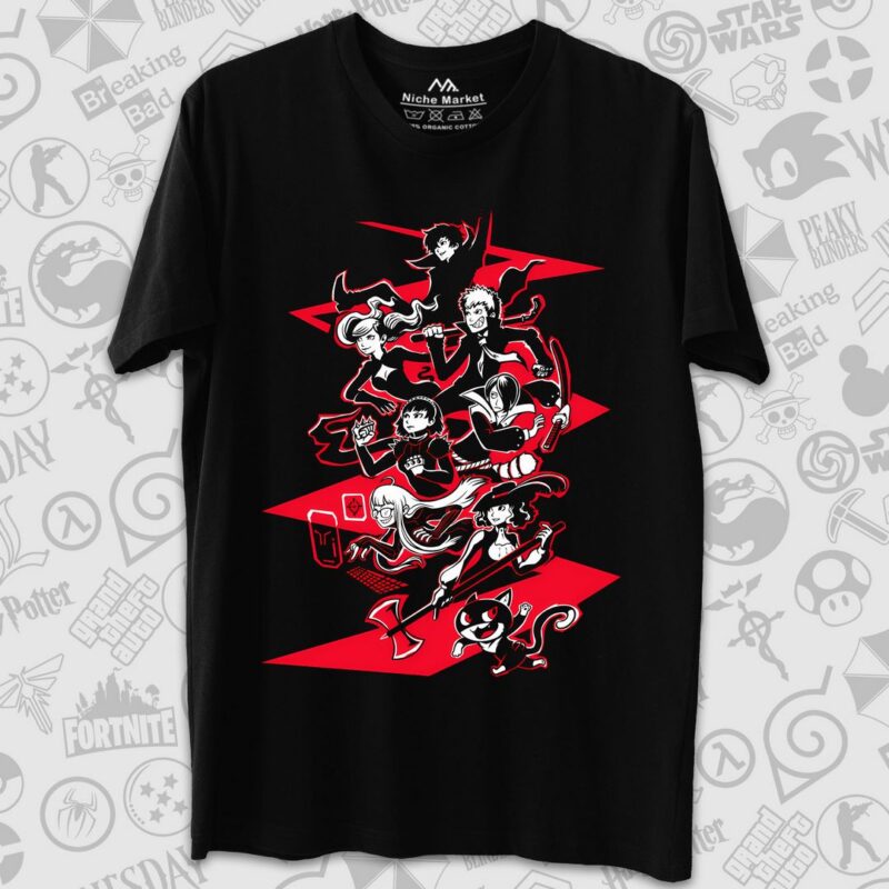 Persona 5 Vertical Tshirt - 1K JPEG