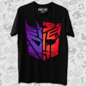 تیشرت Transformers طرح Spilt Sides