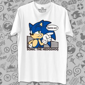 تیشرت Sonic طرح Game On Dialogue
