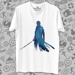 تیشرت Devil May Cry طرح Vergil Blue Silhouette