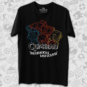 تیشرت Cuphead طرح Three Colored Pals