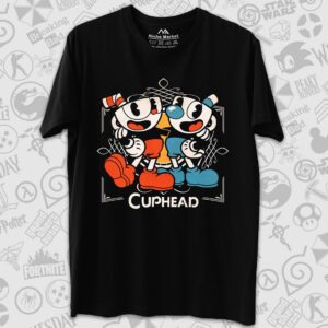 تیشرت Cuphead طرح Vintage Pals