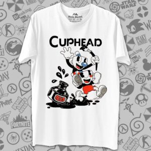 تیشرت Cuphead طرح Ink Brush