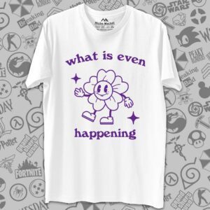 تیشرت فانتزی طرح گل خوشحال