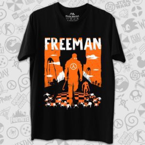 تیشرت Half Life طرح Freeman Silhouette
