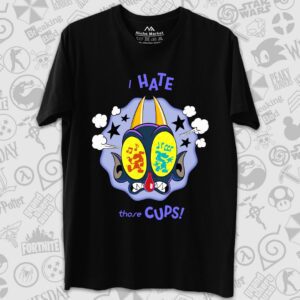 تیشرت Cuphead طرح I Hate Those Cups