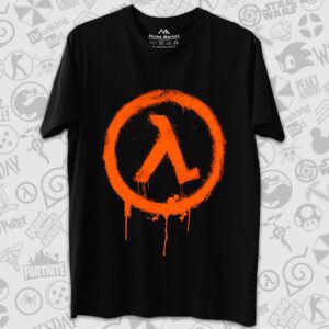 تیشرت Half Life طرح Lambda Graffiti