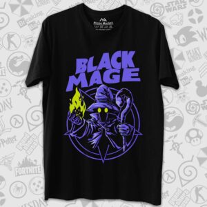 تیشرت Final Fantasy طرح Black Mage Purple Silhouette