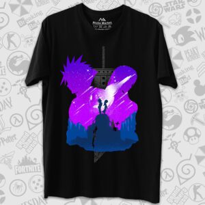 تیشرت Final Fantasy طرح Cloud and Tifa Childhood Promise