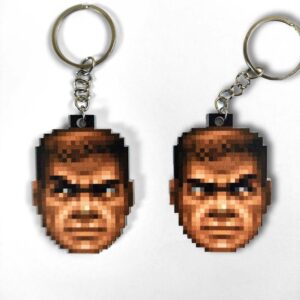 جاکلیدی Doom طرح Doomguy Face