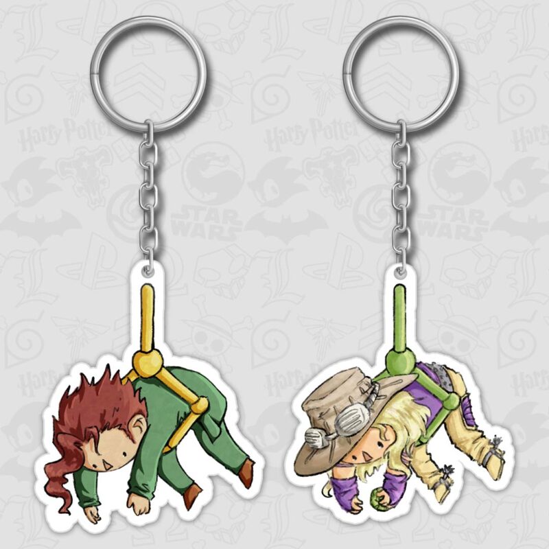 Kakyoin and Gyro Keychain