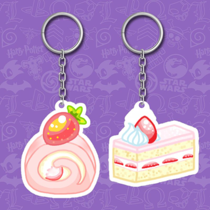 Kirby Cakes Keychain