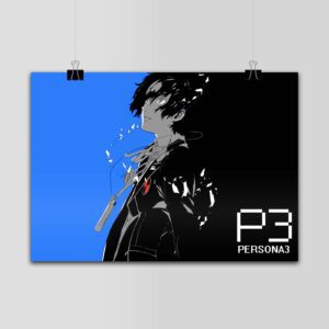 پوستر Persona طرح Persona 3 Blue Cover