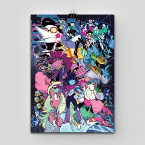 پوستر DELTARUNE طرح A Cyber's World