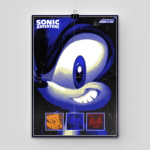 پوستر Sonic طرح Sonic The Hedgehog Stare