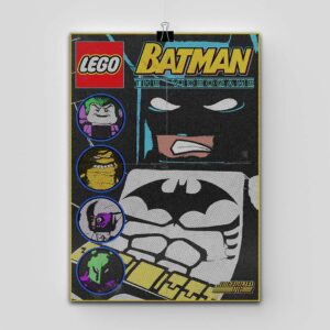 پوستر Lego Batman طرح Rogue Gallery Halftone