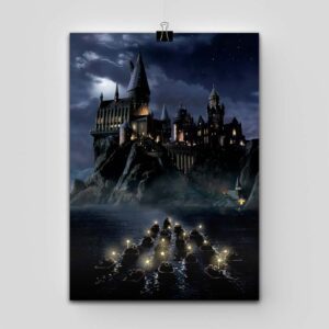پوستر Harry Potter طرح Hogwarts boats