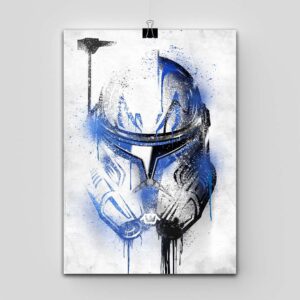 پوستر Star Wars طرح Captain Rex Graffiti