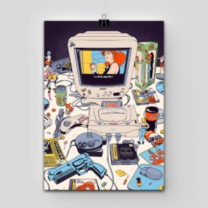 پوستر Sega  طرح Sega Saturn Policenauts