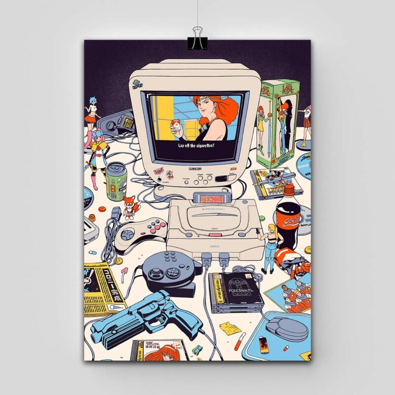 Sega Saturn Policenauts Poster