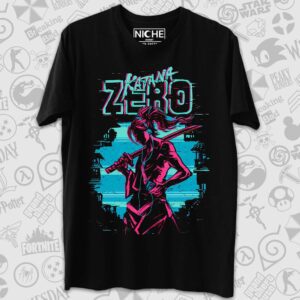 تیشرت Katana Zero طرح Distortion