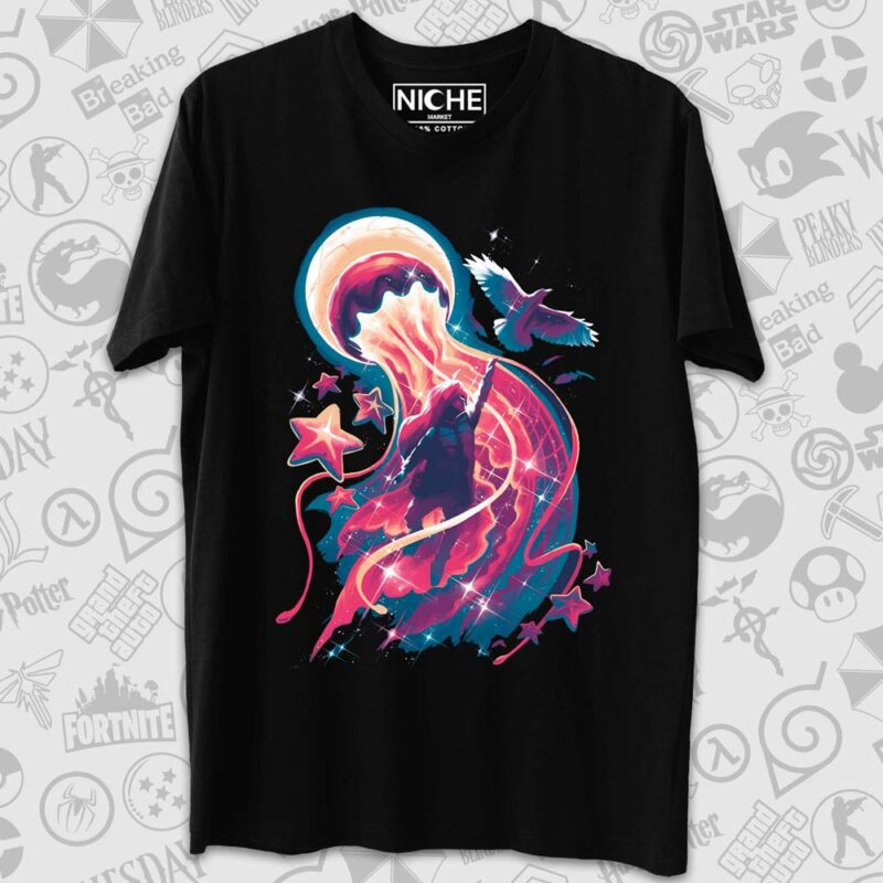 Tshirt Blasdasck with designs 2