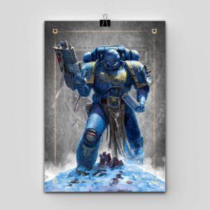 پوستر Warhammer 40k طرح Ultramarine Battle Brother