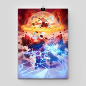 پوستر Avatar: Last Airbender طرح Aang vs Ozai
