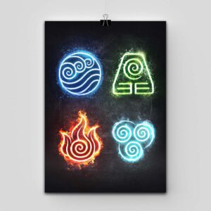 پوستر Avatar: Last Airbender طرح The Four Elements