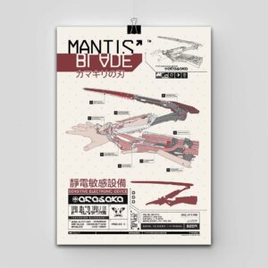 پوستر Cyberpunk 2077  طرح Mantis Blade