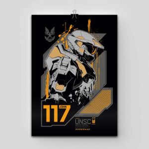 پوستر Halo طرح John-117 Profile