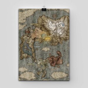 پوستر Elden Ring طرح World Map
