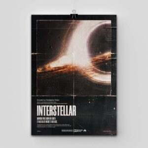 پوستر Interstellar طرح Torn Vintage