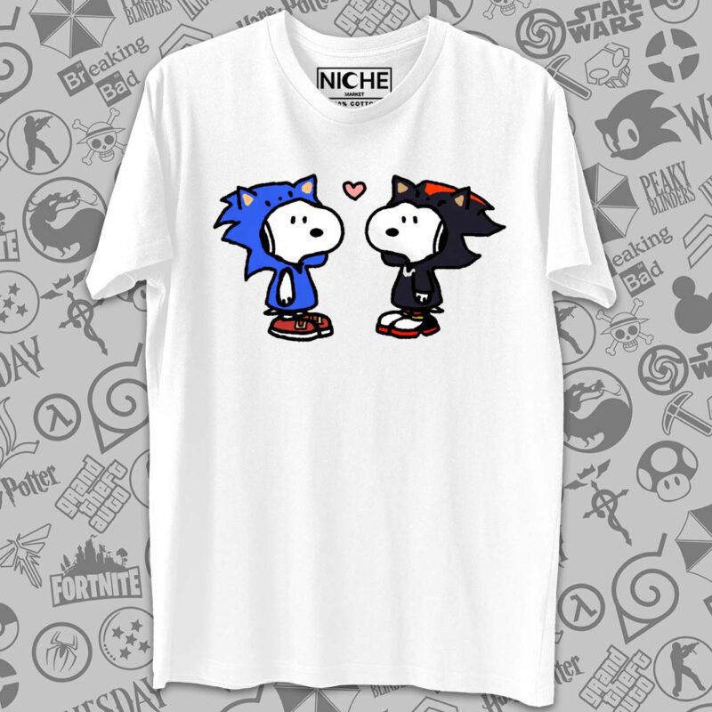 Shadow and Sonic Snoppy Tshirt