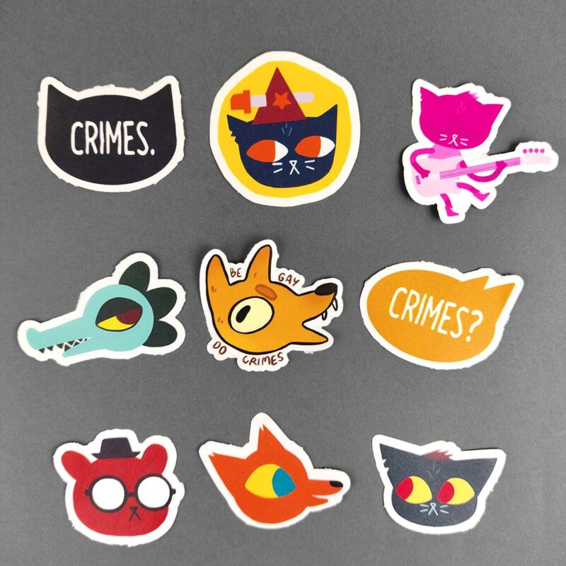 night in the woods sticker pack