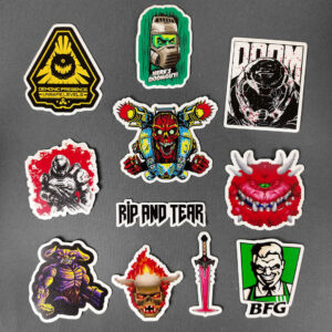 پک استیکر طرح Doom