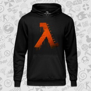 هودی مشکی Half Life طرح Lambda Rusted