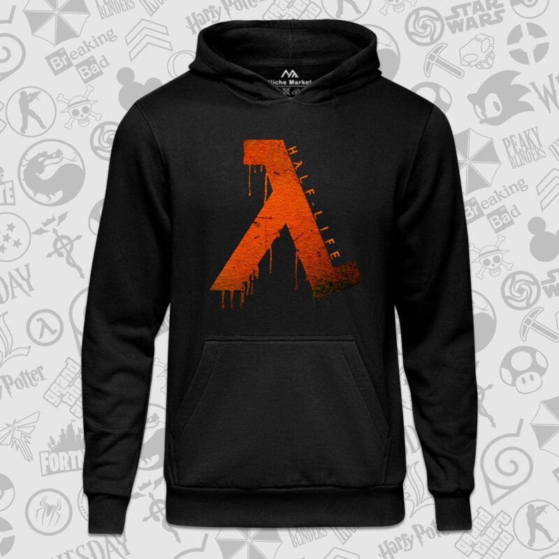 Half Life Rusted Lambda Logo Hoodie